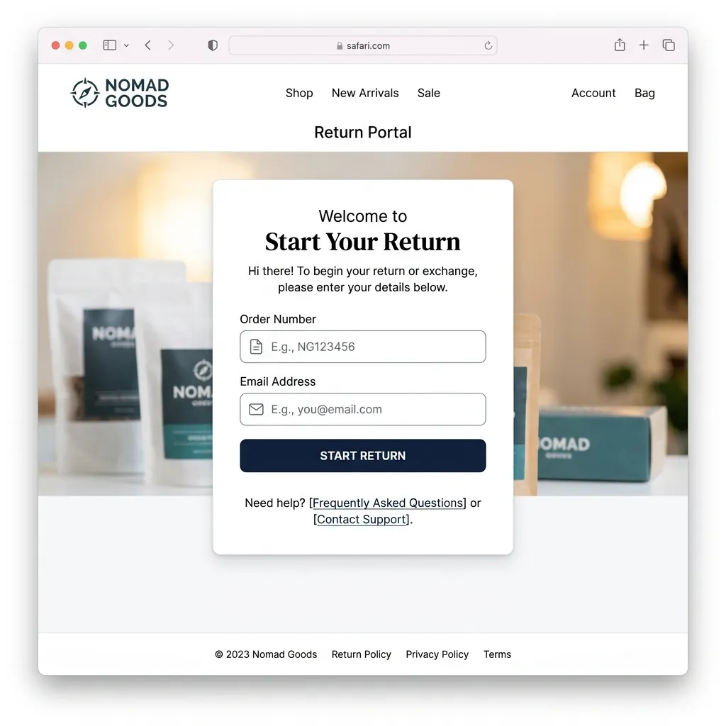 Returns Automation app screenshot