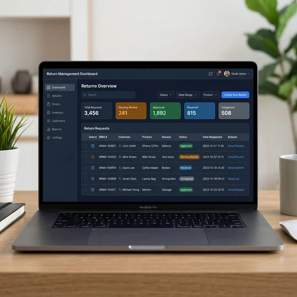 Returns Automation app screenshot